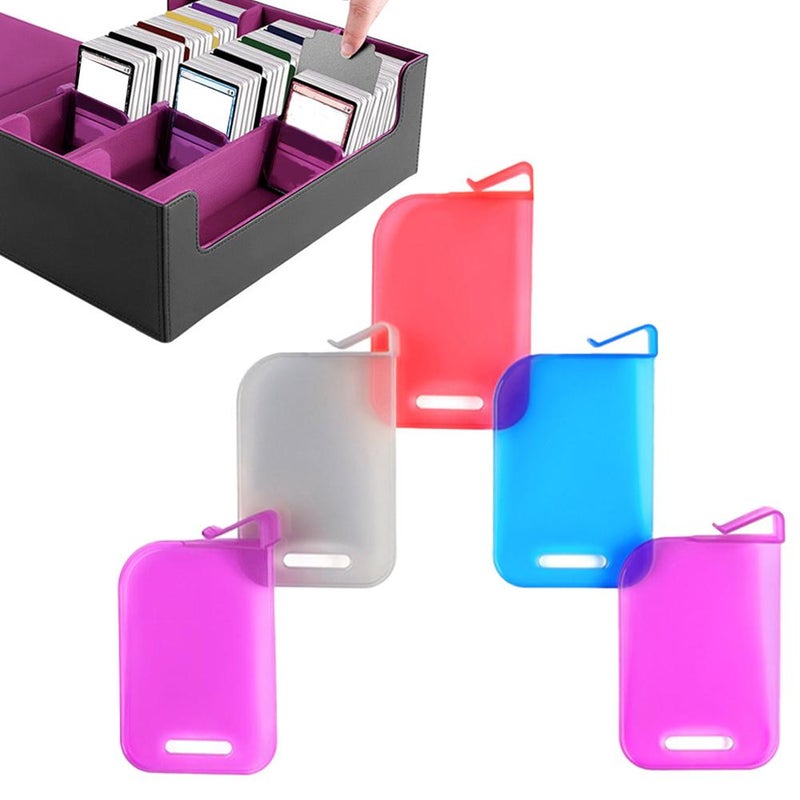 Card Box Dividers, 5pcs PP Plastic Trading Card Box Baffle Clip Storage & Organization Dividers for Multi-Layer Cards Boxes (Gray) - Image 5